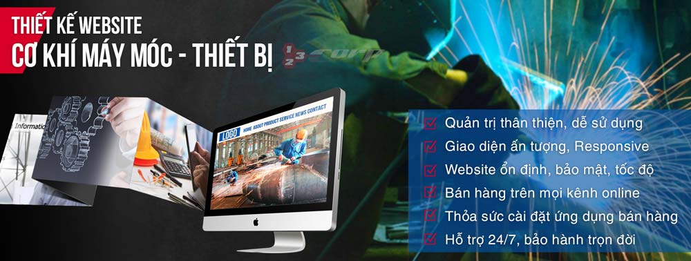 Thiết kế website Cơ Khí Máy Móc